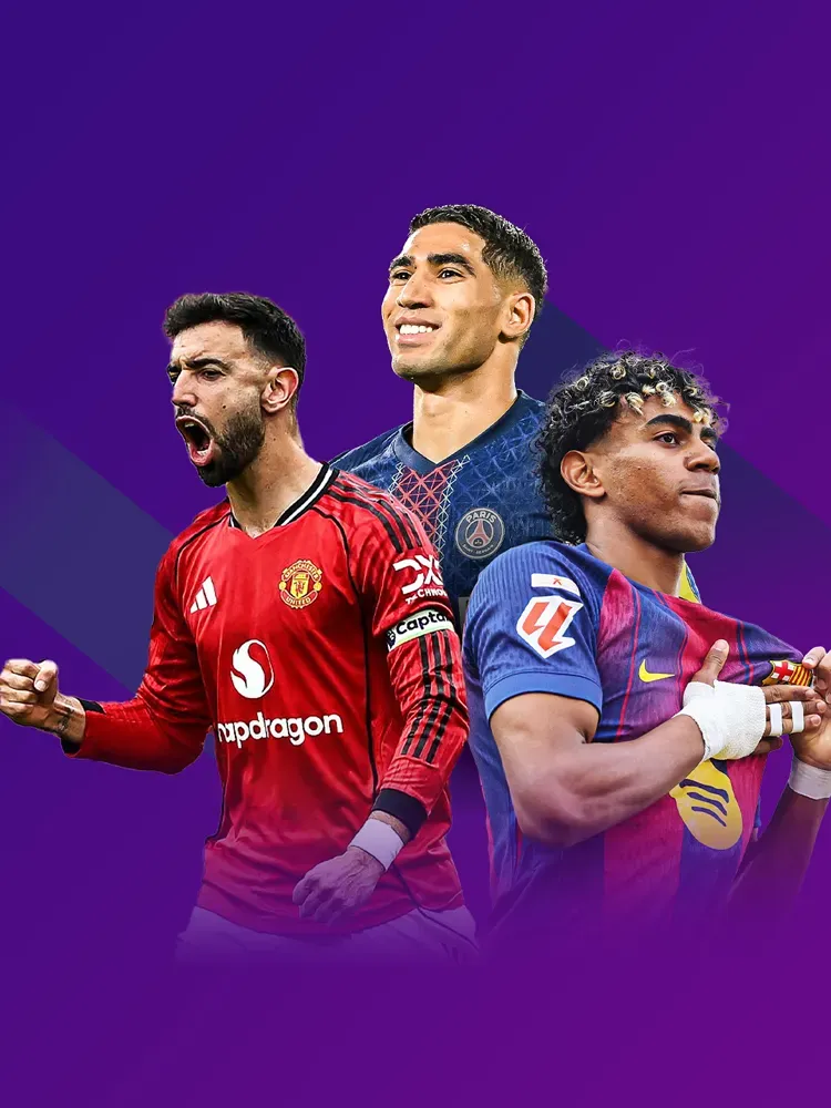 IPTV Box streaming on Smart TV with football entertainment